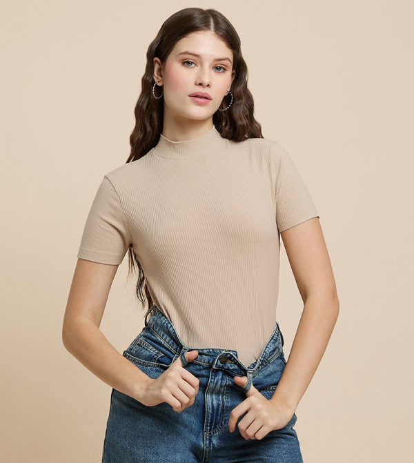 أر آند بي  توبات كاجوال  - بني  Casual Tops
