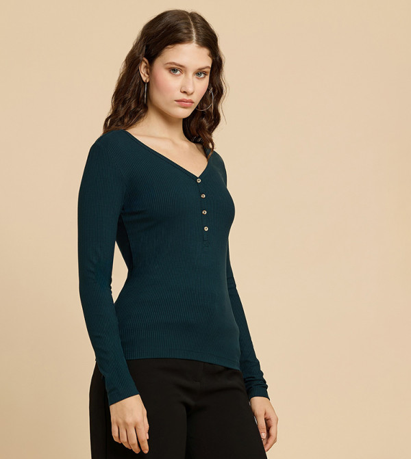 R&B Clothing - Navy Casual Tops