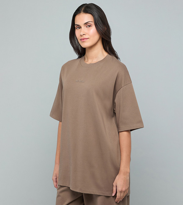 أر آند بي - بني Short Sleeve T-Shirts