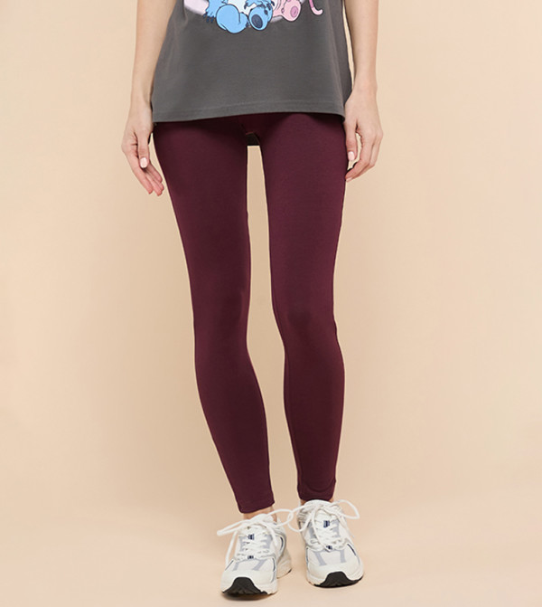 R&B  leggings - Wine leggings