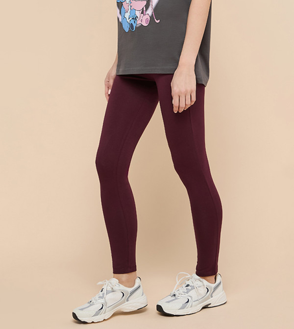 R&B  leggings - Wine leggings