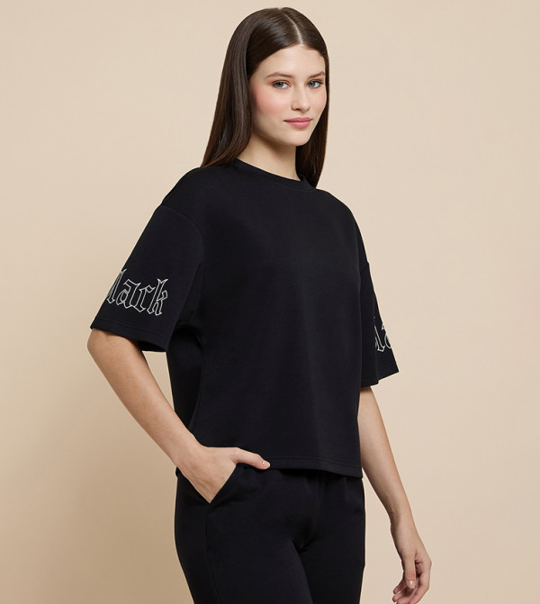 أر آند بي caution-hottest-deals - أسود Short Sleeve T-Shirts