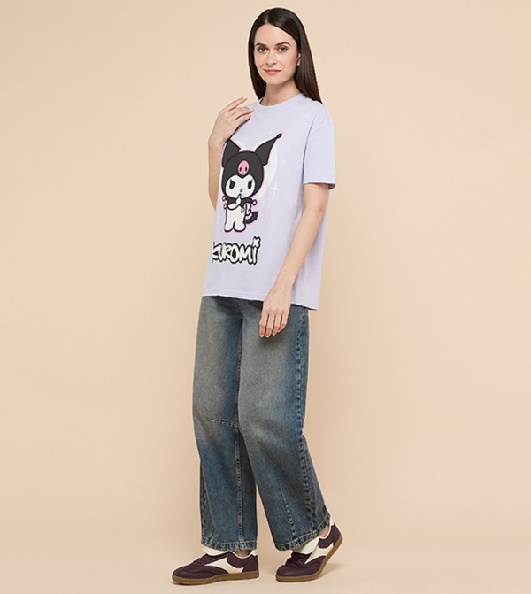 أر آند بي  بوي فريند جينز - أزرق فاتح Boyfriend jeans