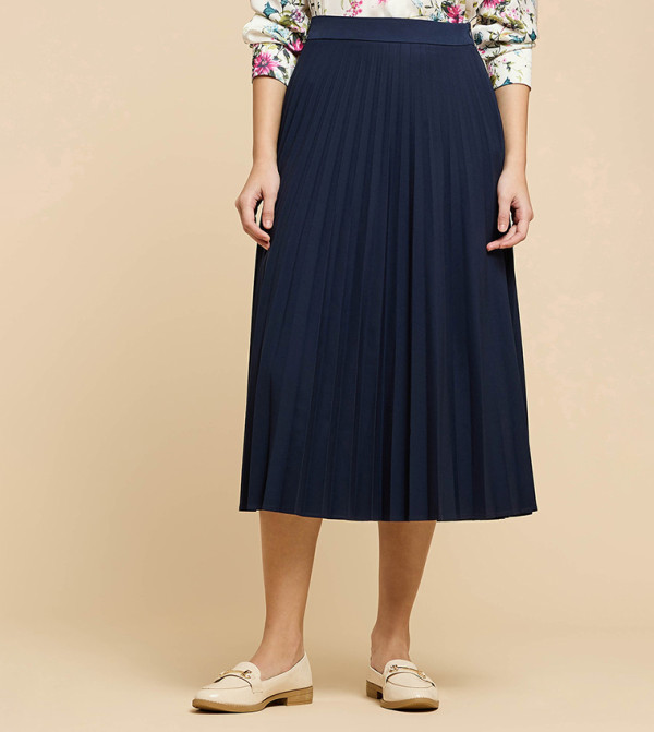 أر آند بي ملابس - كحلي مزرق Midi Skirts