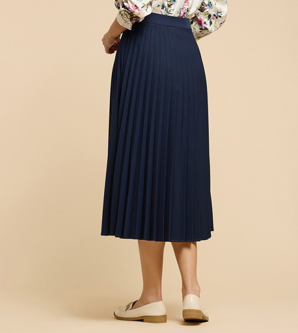 أر آند بي ملابس - كحلي مزرق Midi Skirts