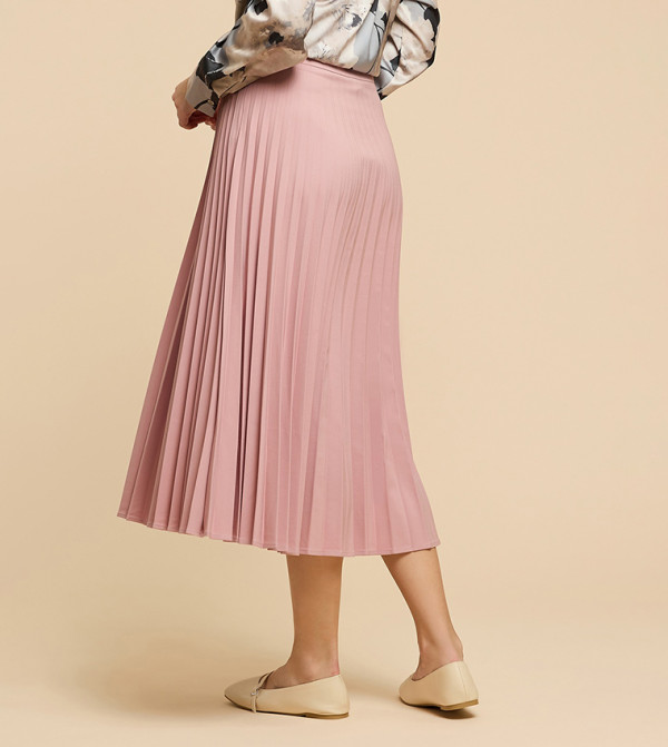 R&B  Midi Skirts - Pink Midi Skirts