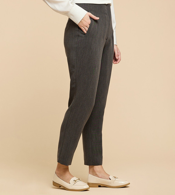 R&B  Pants & Leggings - Charcoal Casual Pants