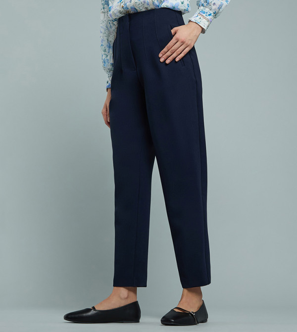 R&B  Formal Pants - NAVY BLUE Casual Pants