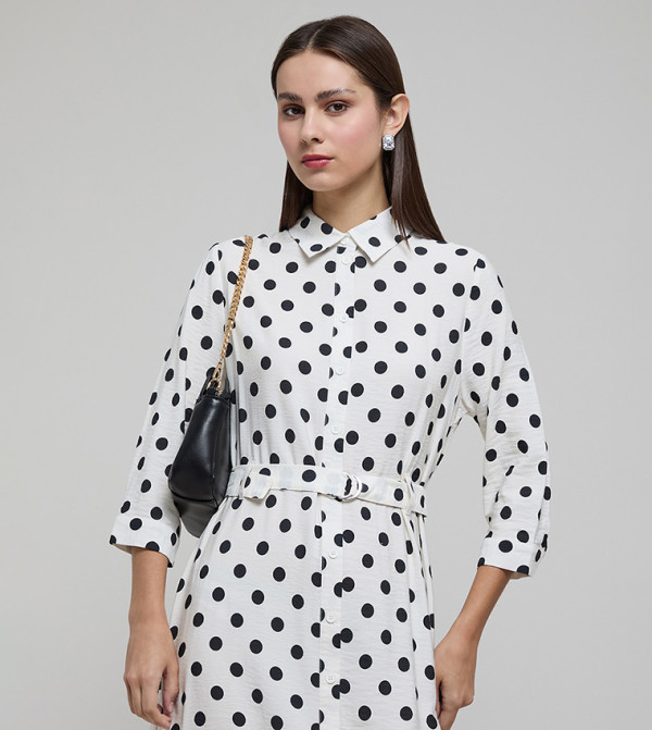 R&B Clothing - Ivory Shirt & T-Shirt Dresses