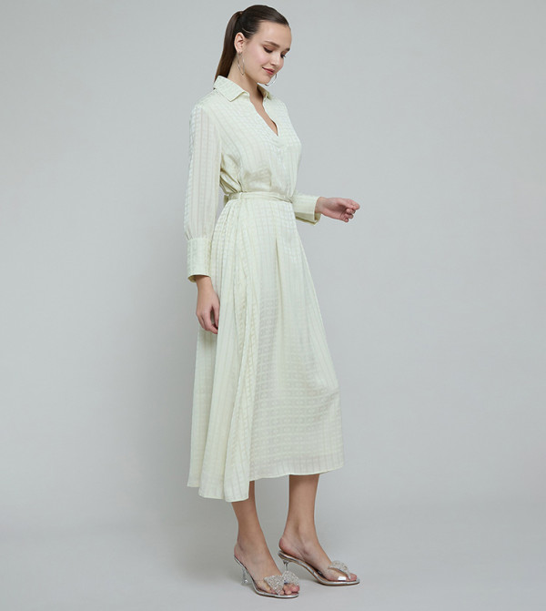 R&B  Clothing - Light Green Shirt & T-Shirt Dresses
