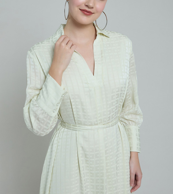 R&B  Clothing - Light Green Shirt & T-Shirt Dresses