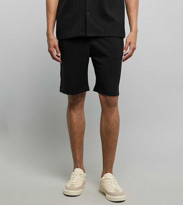 R&B  Casual Shorts - BLACK Casual Shorts