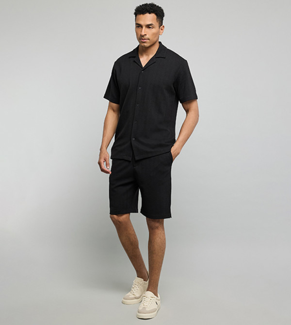 R&B  Casual Shorts - BLACK Casual Shorts