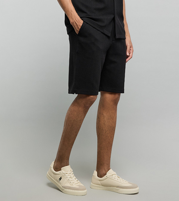 R&B  Casual Shorts - BLACK Casual Shorts