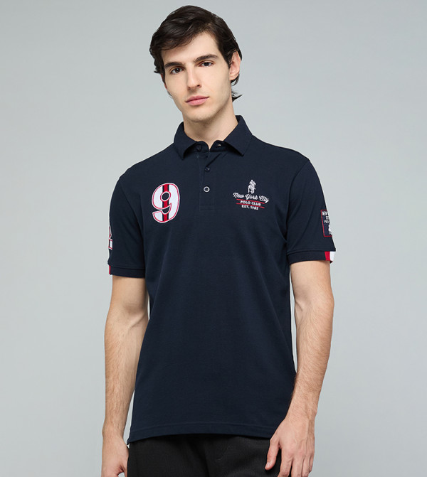 R&B  Clothing - Navy Polo T-shirts