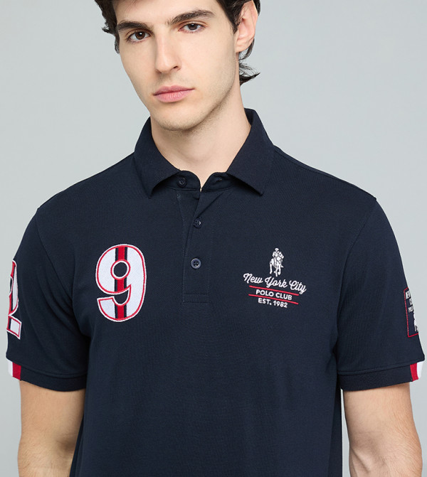 R&B  Clothing - Navy Polo T-shirts
