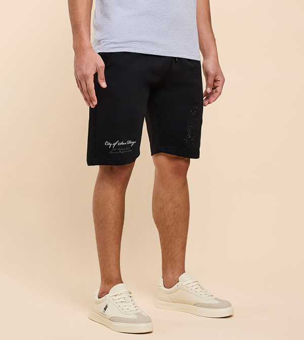 R&B  Shorts - BLACK Casual Shorts