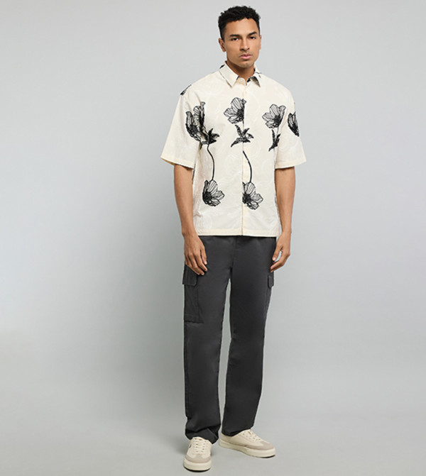 R&B  Clothing - Beige Short Sleeves