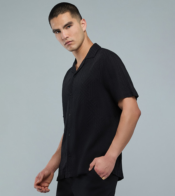 R&B  Shirts - BLACK Short Sleeves