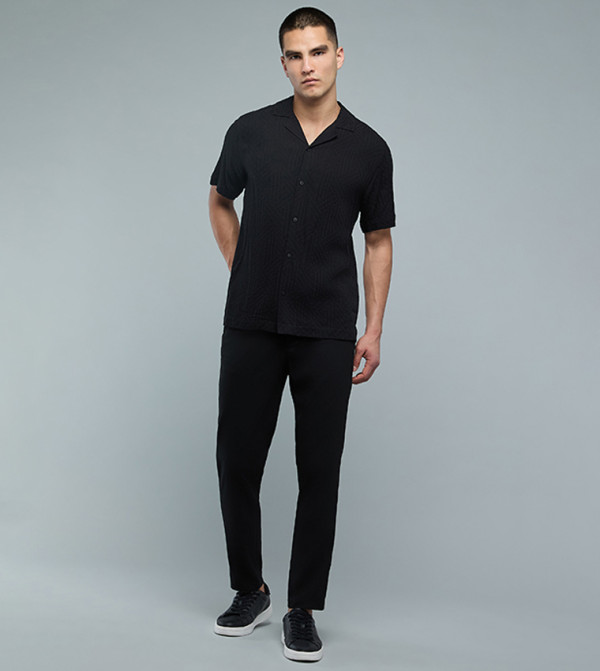 R&B  Shirts - BLACK Short Sleeves