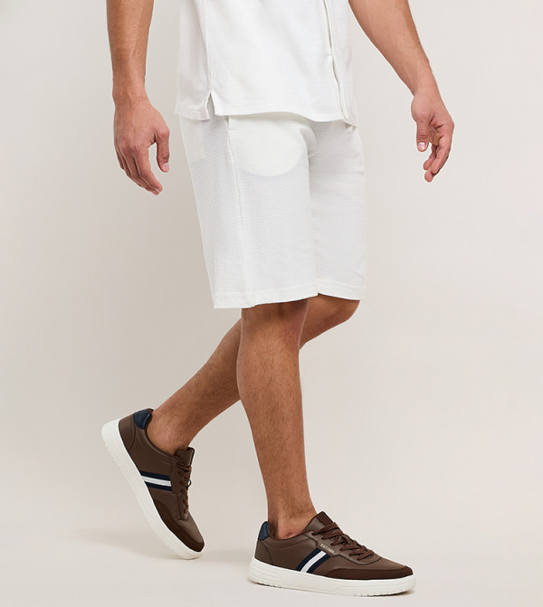 R&B  Casual Shorts - Ivory Casual Shorts