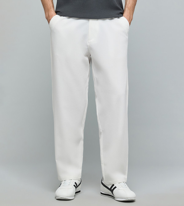 R&B Clothing - Ivory Casual Pants