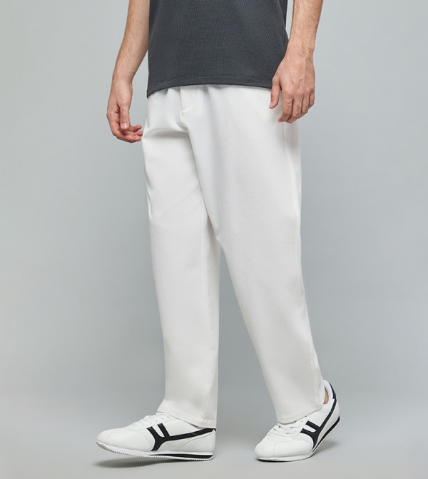 R&B Clothing - Ivory Casual Pants