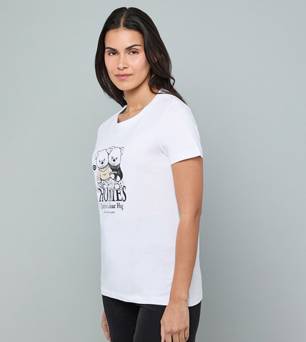 أر آند بي  - أبيض Short Sleeve T-Shirts