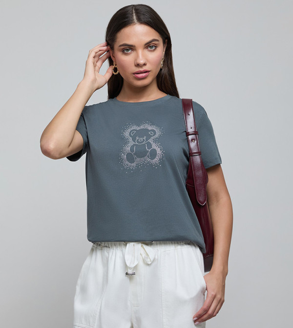 R&B R&B - Grey Short Sleeve T-Shirts
