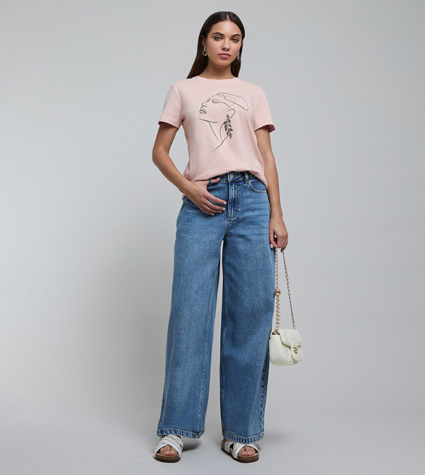R&B T-Shirts - Pink Short Sleeve T-Shirts