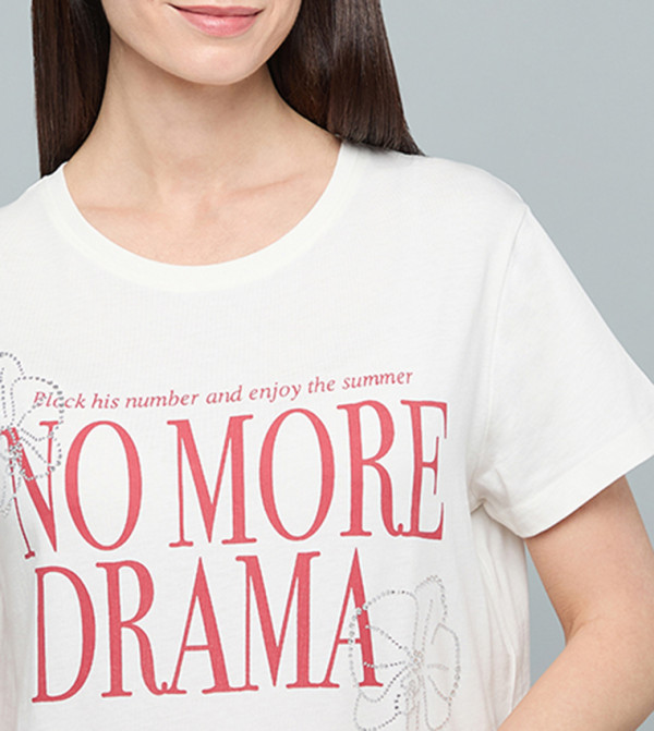 R&B  T-Shirts - Ivory Short Sleeve T-Shirts