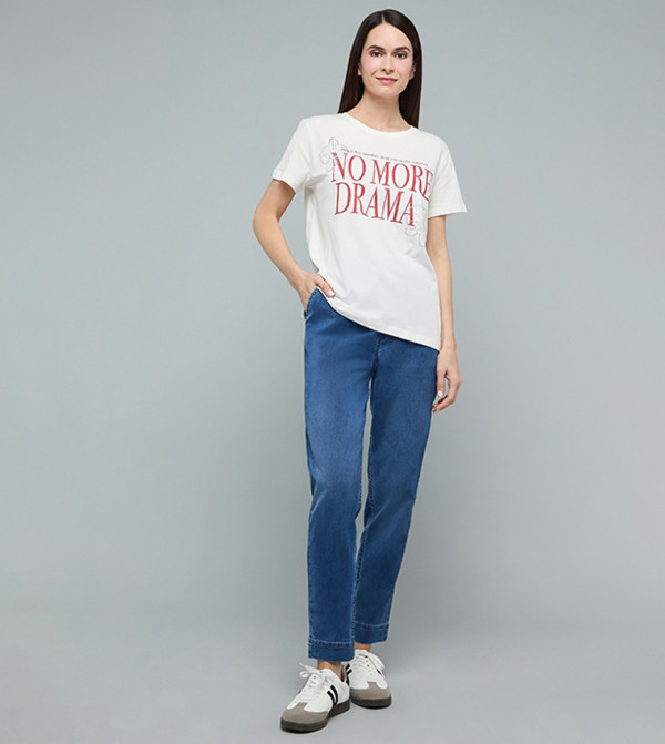 R&B  T-Shirts - Ivory Short Sleeve T-Shirts