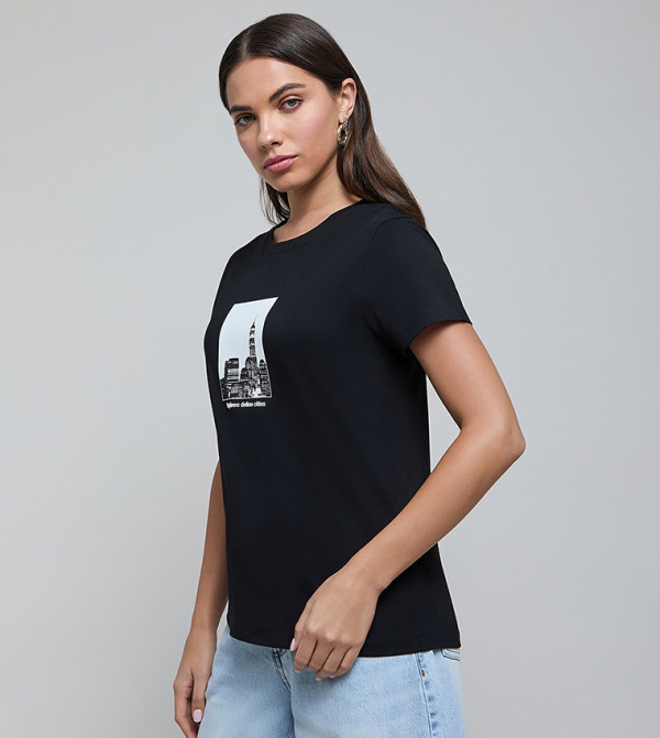 R&B R&B - Black Short Sleeve T-Shirts