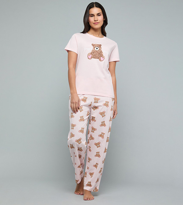 R&B  warm-hues-w - Light Pink Pyjama Set