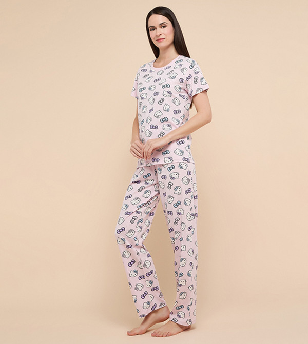 أر آند بي  ملابس نوم - وردي فاتح Pyjama Set