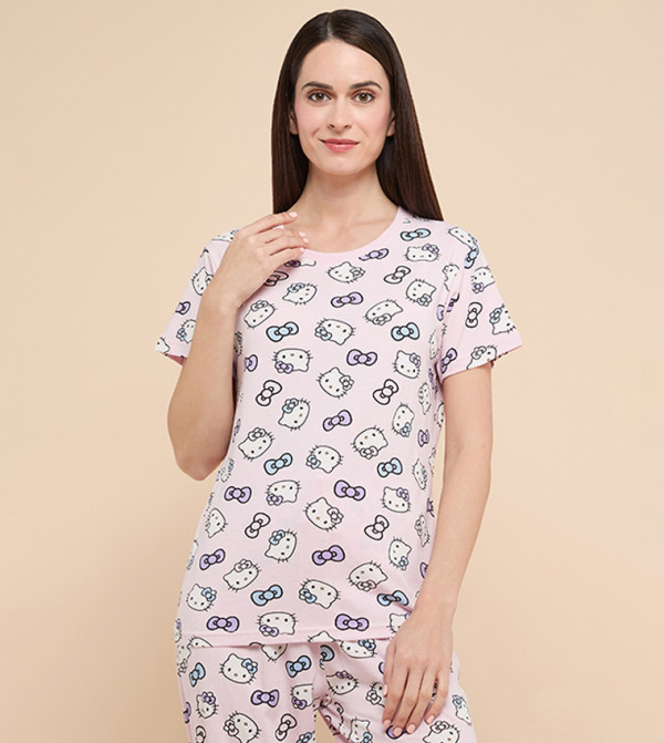 أر آند بي  ملابس نوم - وردي فاتح Pyjama Set