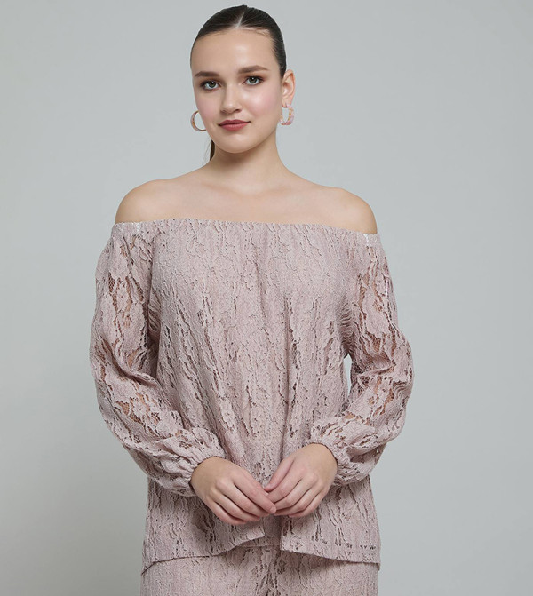 R&B R&B - Beige Casual Tops