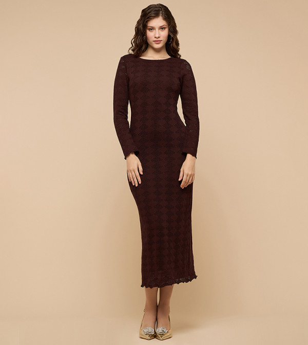 أر آند بي أر آند بي - بني  Midi Dresses