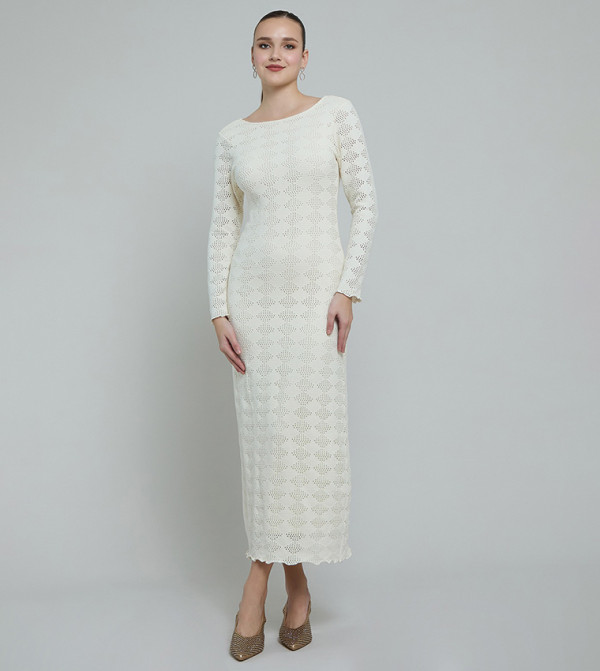 R&B Clothing - Ivory Midi Dresses