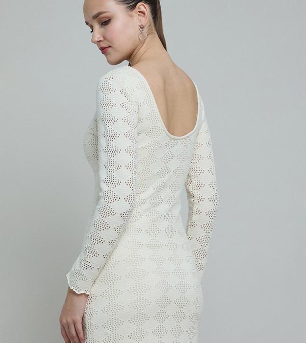 R&B Clothing - Ivory Midi Dresses