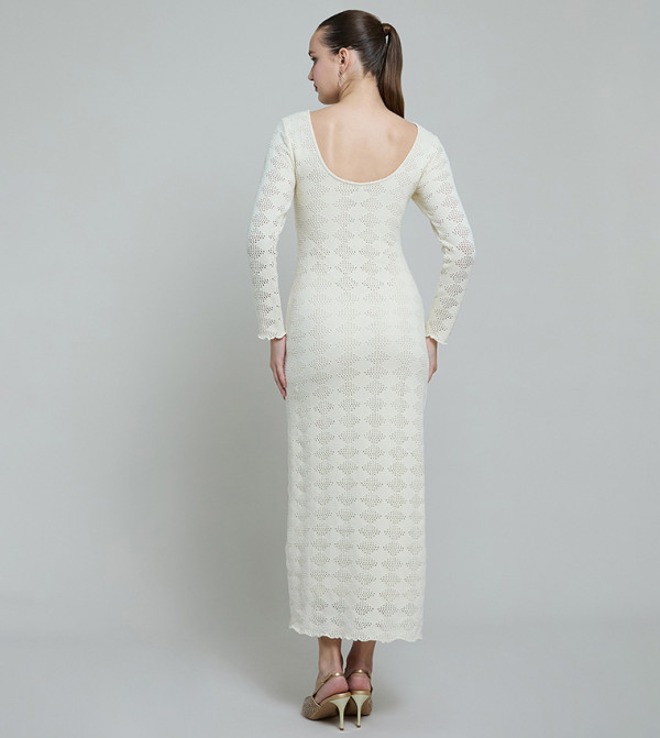 R&B Clothing - Ivory Midi Dresses