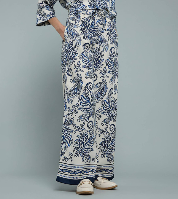 R&B  Pants & Leggings - Blue Casual Pants