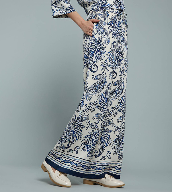 R&B  Pants & Leggings - Blue Casual Pants