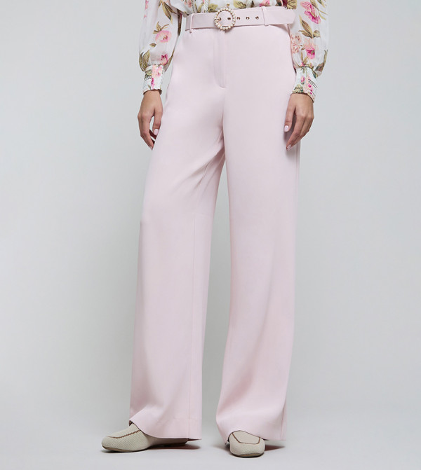 R&B  Casual Pants - Pink Casual Pants