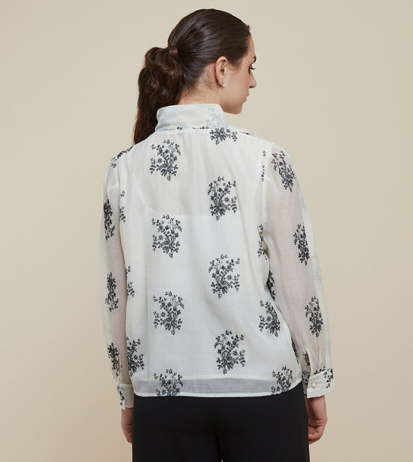 R&B  Casual Tops - Off White Casual Tops