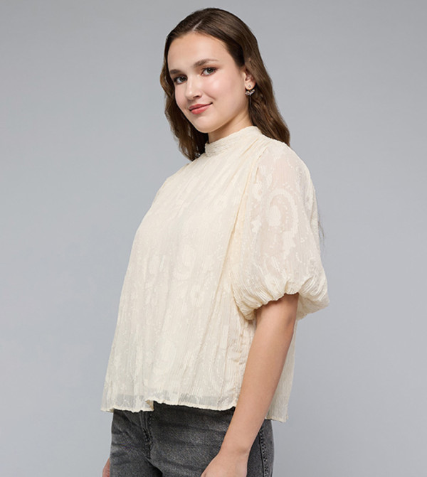 R&B R&B - Beige Casual Tops