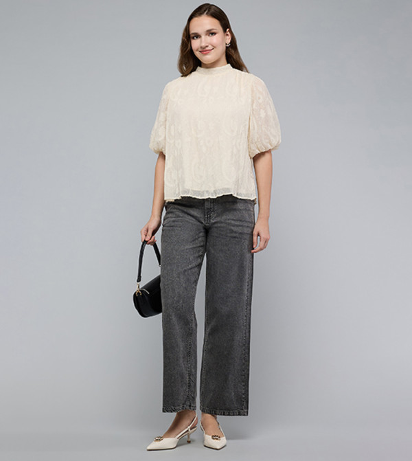 R&B R&B - Beige Casual Tops