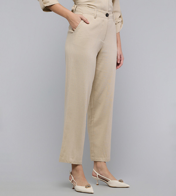 R&B  caution-hottest-deals-ksa - Beige Casual Pants