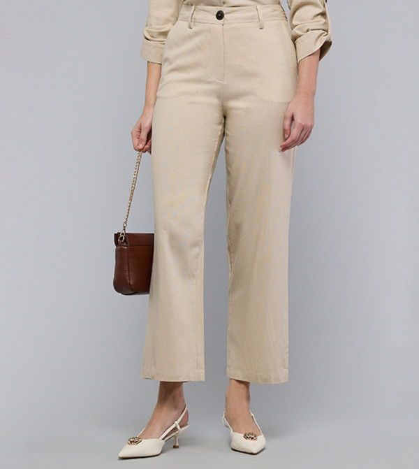 R&B  caution-hottest-deals-ksa - Beige Casual Pants