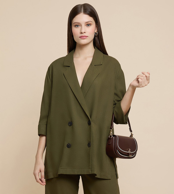 R&B  Jackets & Coats - Green Blazers